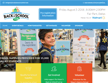 Tablet Screenshot of mayorsbacktoschoolfair.com